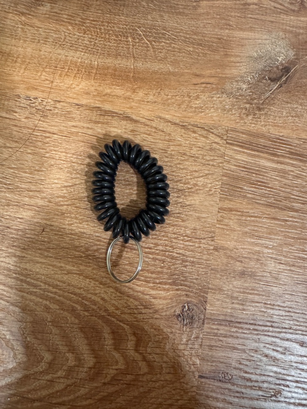 Black Coil Key Ring Bracelet - Women Accessories